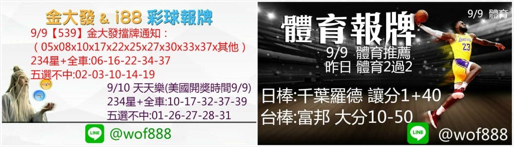 539明牌、天天樂明牌、運彩分析