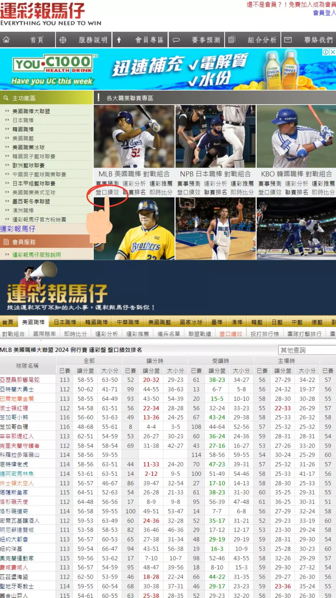 mlb運彩過盤率怎麼看？