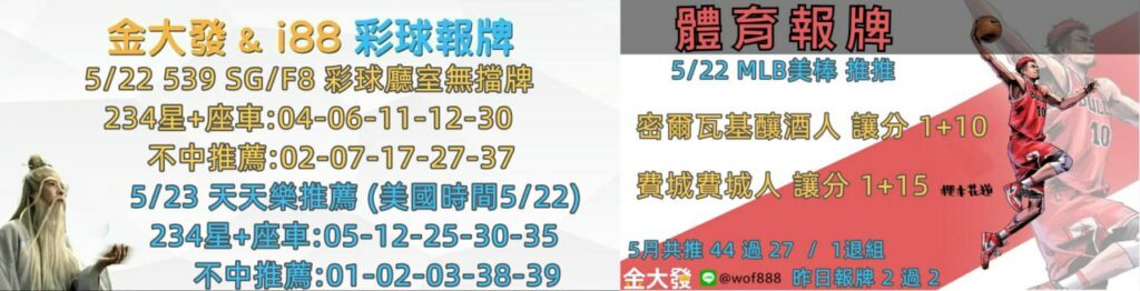 彩球報牌+運彩分析
