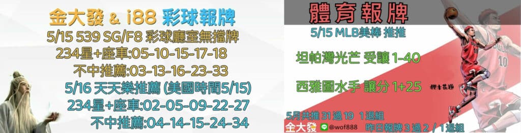 彩球報牌+運彩分析