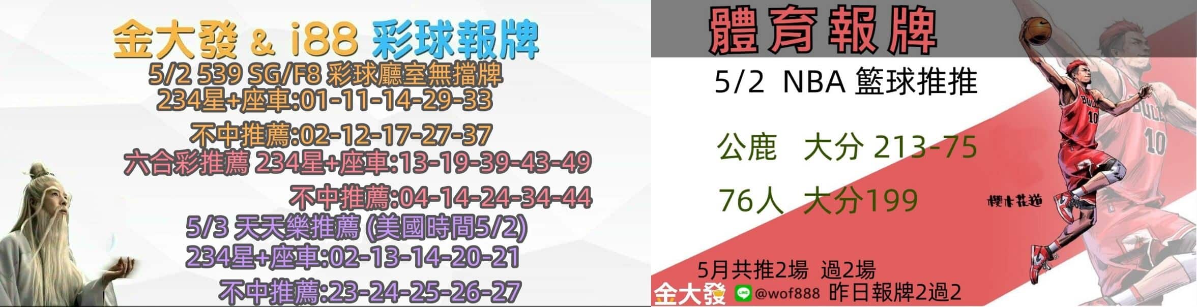 彩球報牌+運彩分析
