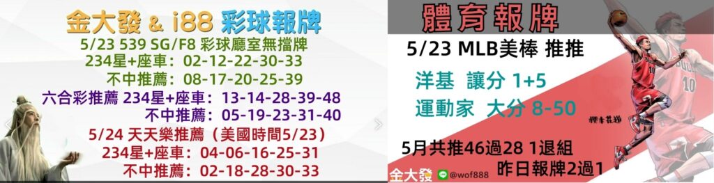 彩球報牌+運彩分析
