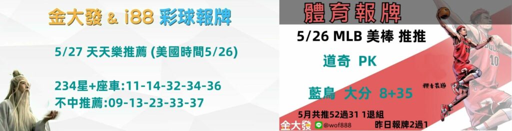 彩球報牌+運彩分析