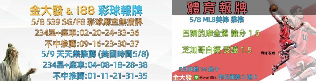 彩球報牌+運彩分析