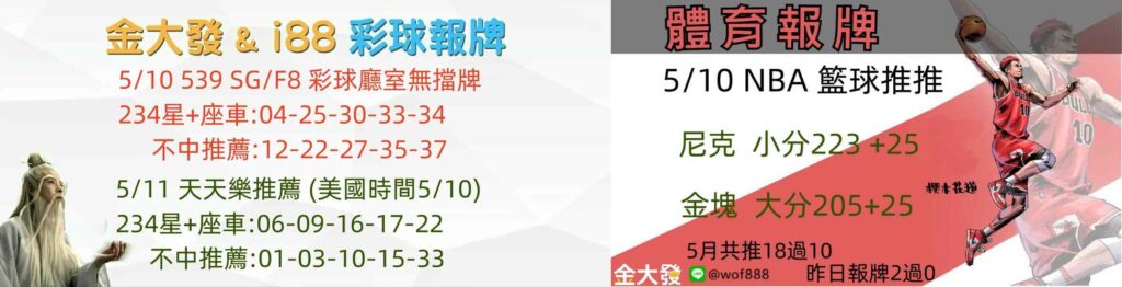 彩球報牌+運彩分析