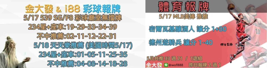 彩球報牌+運彩分析