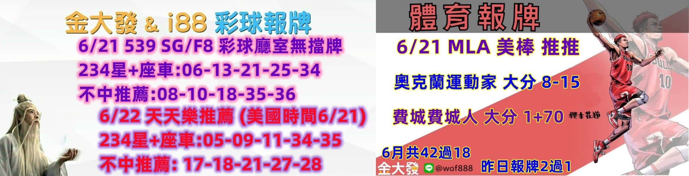 539報5碼、運彩分析-2024年6月勝率表-金大發娛樂城 17 彩球報牌&運彩報牌