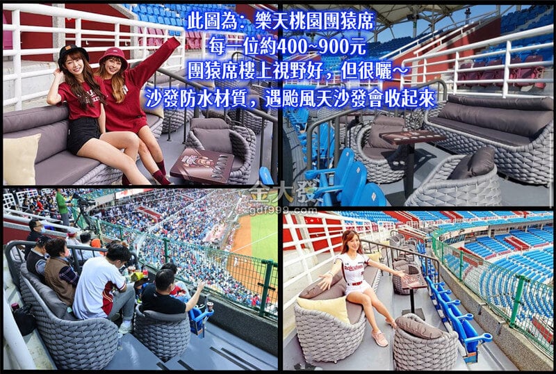 樂天桃園棒球場座位推薦|看球賽、啦啦隊、吃烤肉你選哪一個? 11 團猿席上層視野好但可能會曬傷