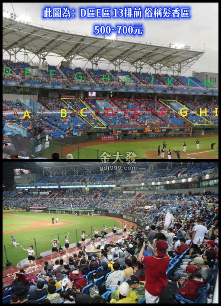 樂天桃園棒球場座位推薦|看球賽、啦啦隊、吃烤肉你選哪一個? 1 樂天髮香區位置