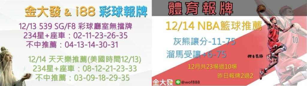539免費報牌、運彩討論區-2024年12月勝率表-金大發娛樂城 21 photo 2024 12 14 15 05 20