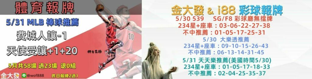 539免費報牌、運彩討論區-2025年5月勝率表-金大發娛樂城 4 photo 2025 05 31 14 17 39