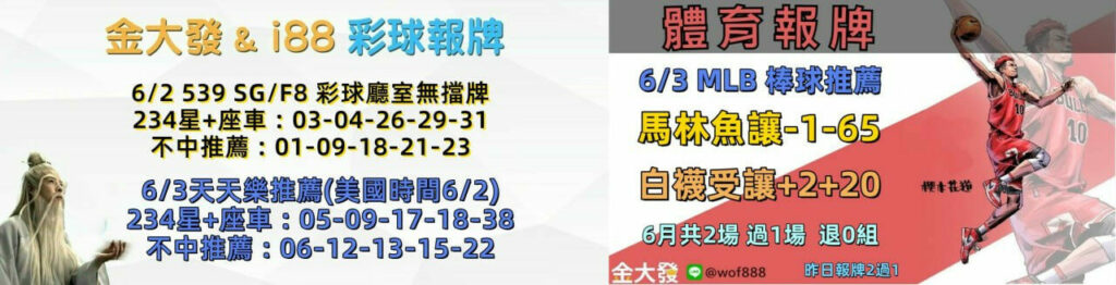 539免費報牌、運彩討論區-2025年6月勝率表-金大發娛樂城 31 image 3