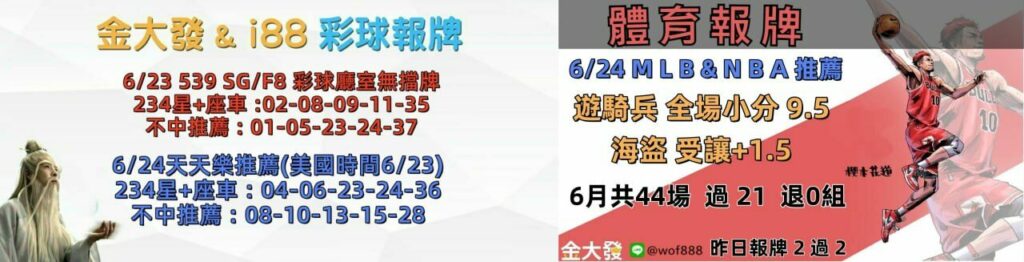 539免費報牌、運彩討論區-2025年6月勝率表-金大發娛樂城 10 photo 2025 06 23 16 13 29
